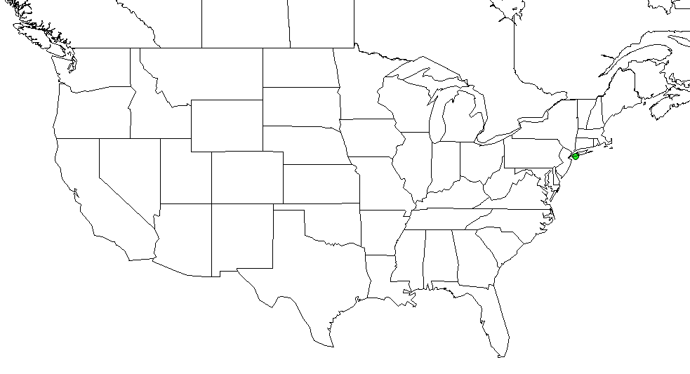 Lower 48 map showing spread of house finches outward from the northeast over 1996 through 2007.